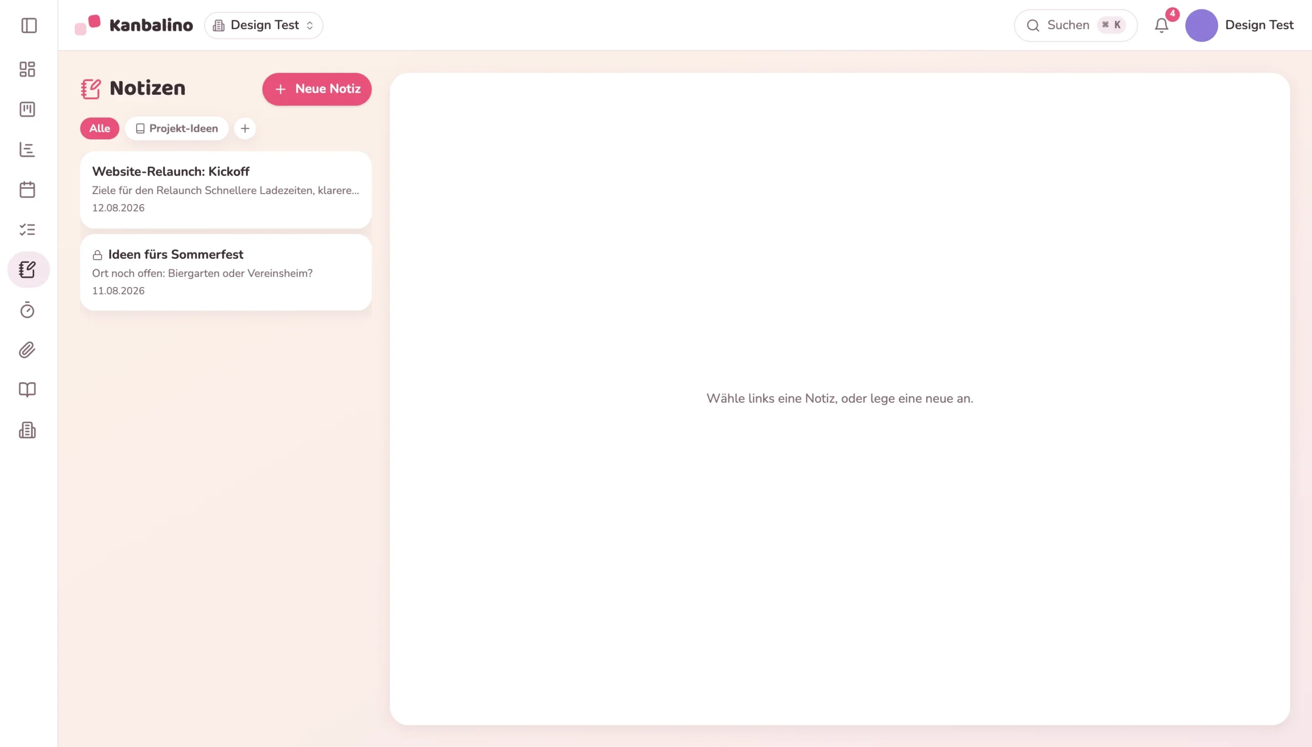 Notizbereich mit Editor, Bildern und handschriftlichen Skizzen