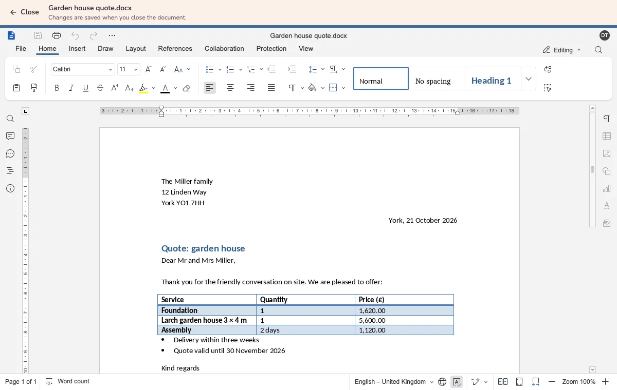 Word, Excel and PowerPoint